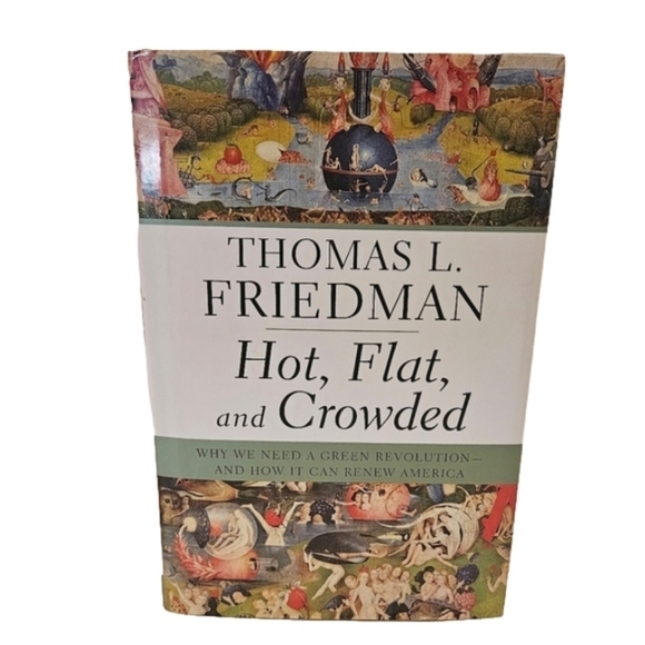 Thomas L. Fridman. Hot, Flat, and Crowde Home Accents Cofffe Table Books - Picture 1 of 13